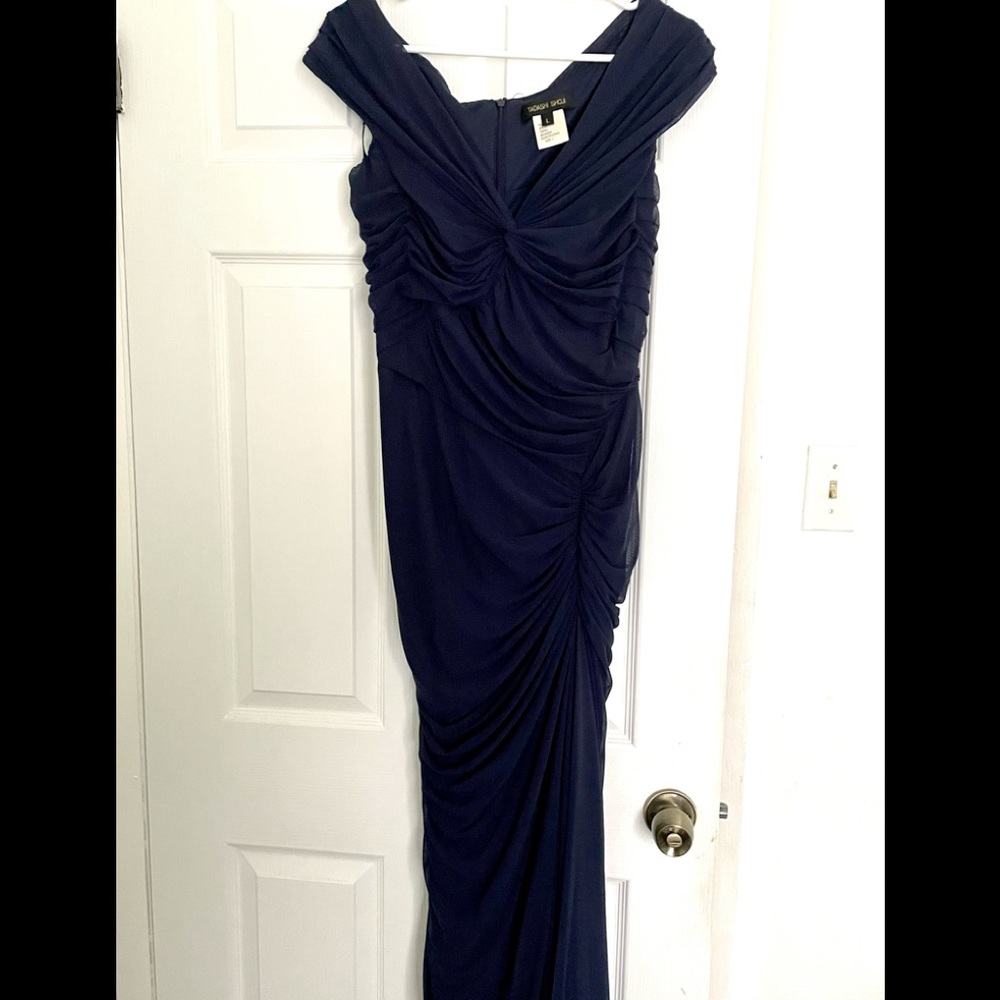 Tadashi Shoji Navy Blue Dress Gown